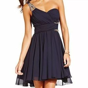 Short navy blue dress
